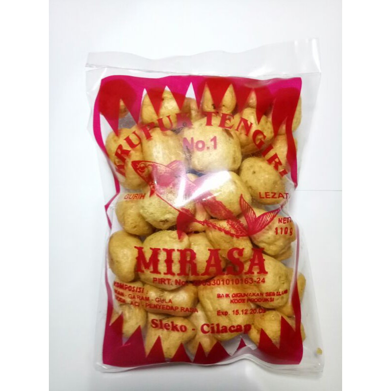 Jual Kerupuk Tengiri Mirasa Oleh Oleh Khas Cilacap Gr Shopee