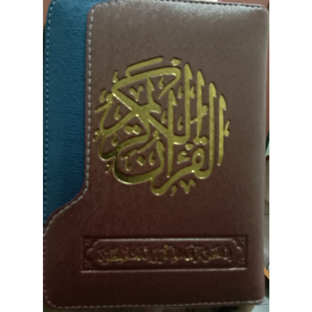 Jual Al Quran Karim Mushaf Kalp Coklat Biru Dengan Rits Shopee