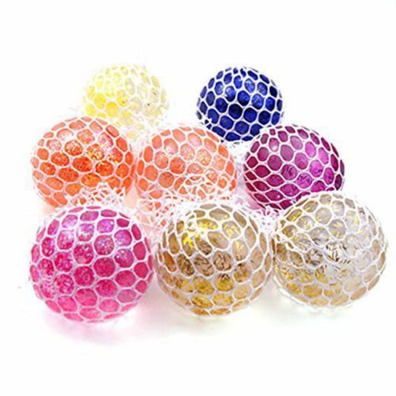 Jual Stress Ball SQUISHY Mesh Ball Squishy Rainbow Pelangi Besar