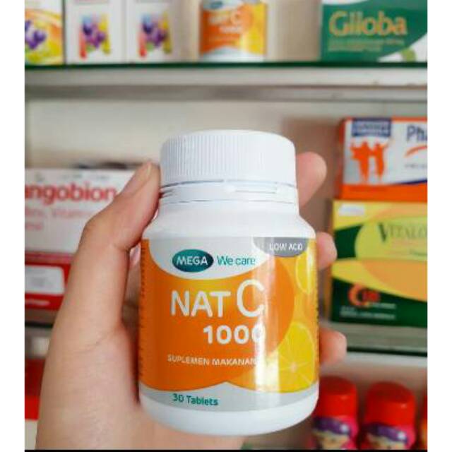 Original Nat C Mg Tablet Vitamin C Berkualitas Aman Buat