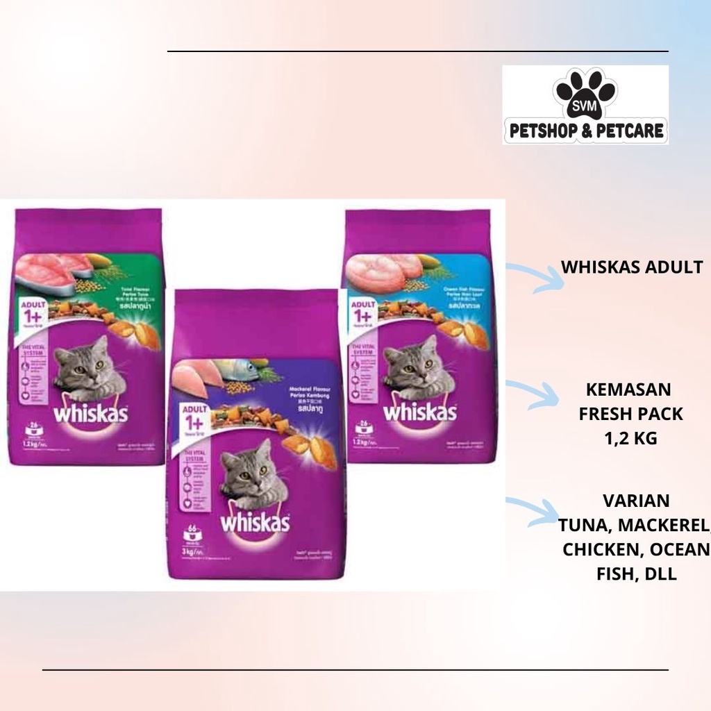 Jual Whiskas Adult Tuna Mackerel Ocean Fish Kg Fresh Pack Makanan