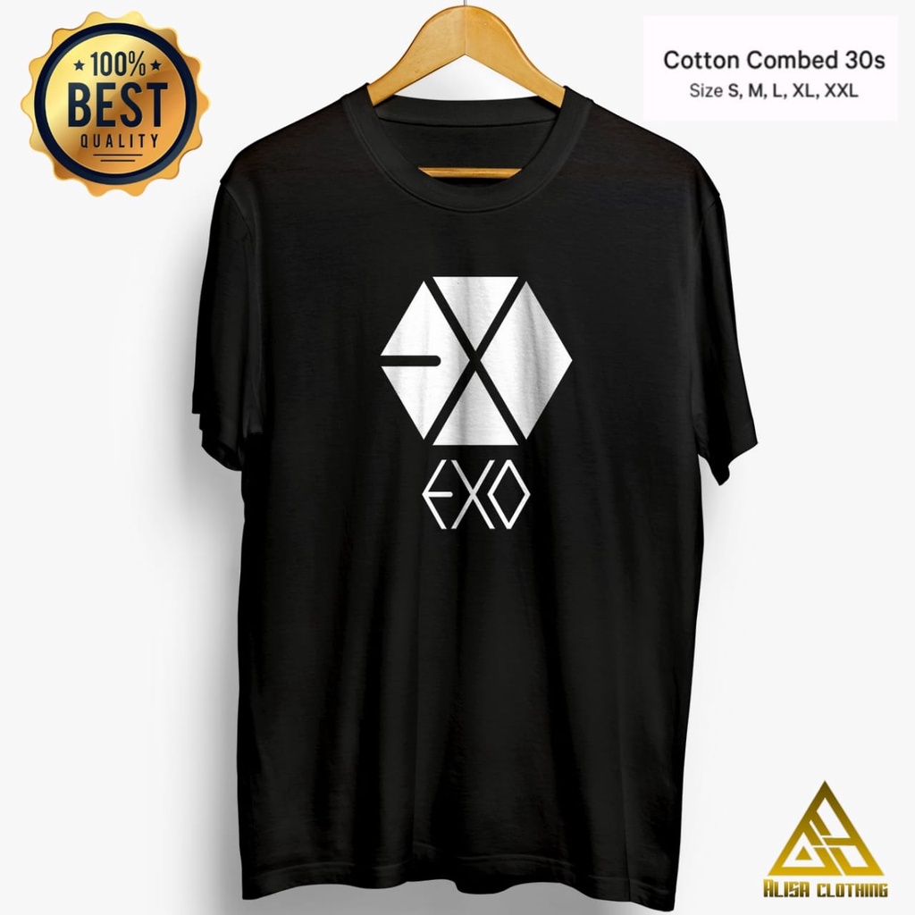 Jual KAOS SABLON PRIA TREN TERBARU K POP EXO Shopee Indonesia