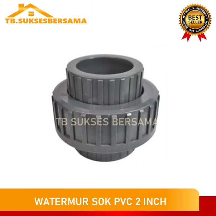 Jual WATERMUR SOK WATERMUR PVC 2 INCH WATER MUR UNION POLOS SAMBUNGAN