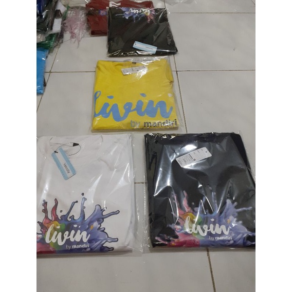 Jual KAOS LIVIN BY MANDIRI BUMN PHTO REELFIC WARNA LENGKAP KWALITAS