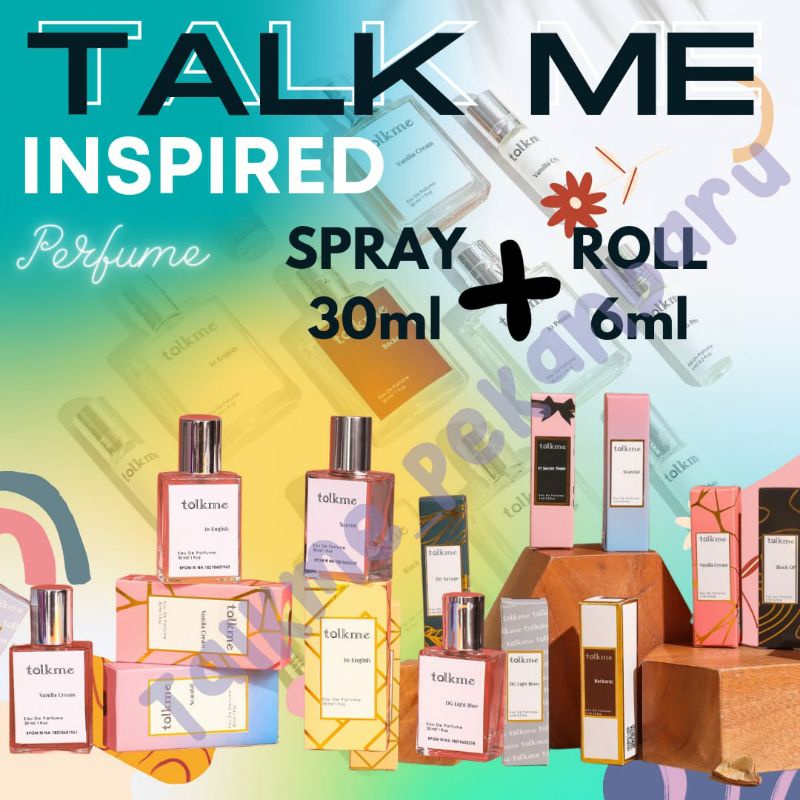 Jual Paket Parfum Roll Spray Talk Me Sudah Registrasi Bpom Aroma