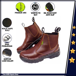 Jual SEPATU SAFETY BOOTS PRIA SAFETY SHOES RUB TRACK COWOK TOURING