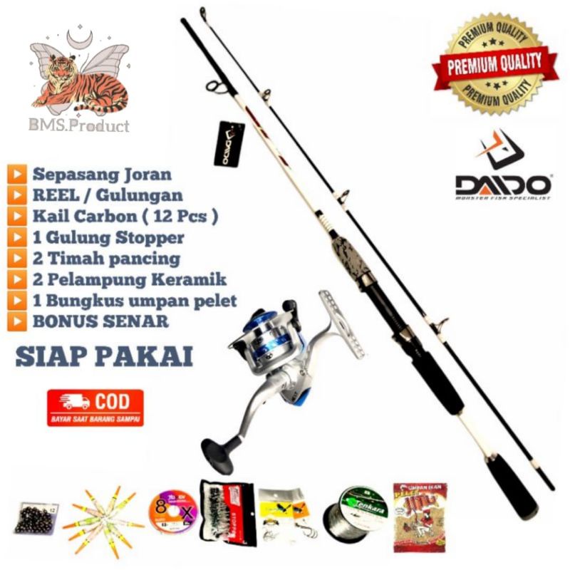 Jual Paket Komplit Set Joran Daido Fishing Set Pancing Laut Kg Japan