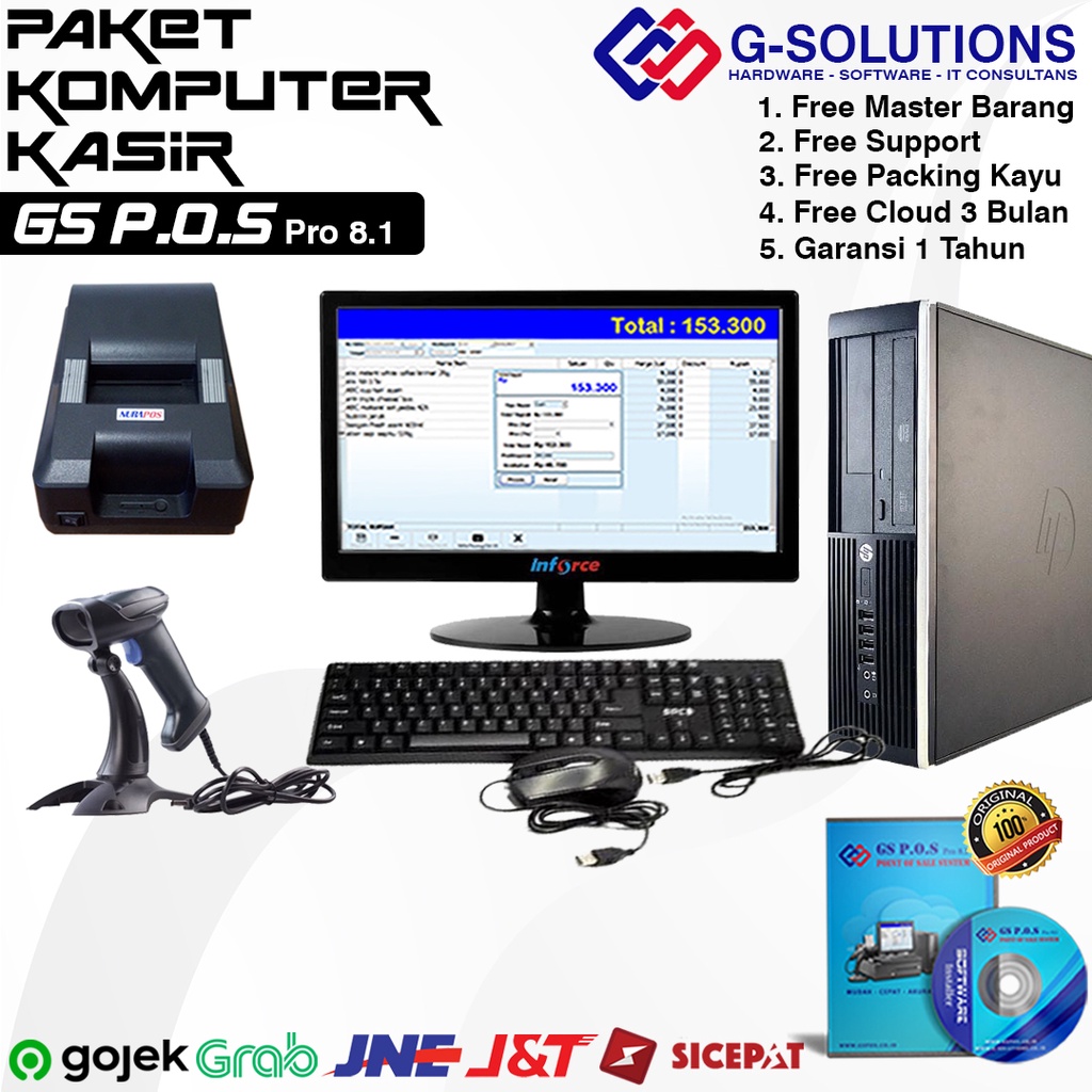 Jual Komputer Kasir Full Set Pc Build Up Siap Kerja 24jam Program