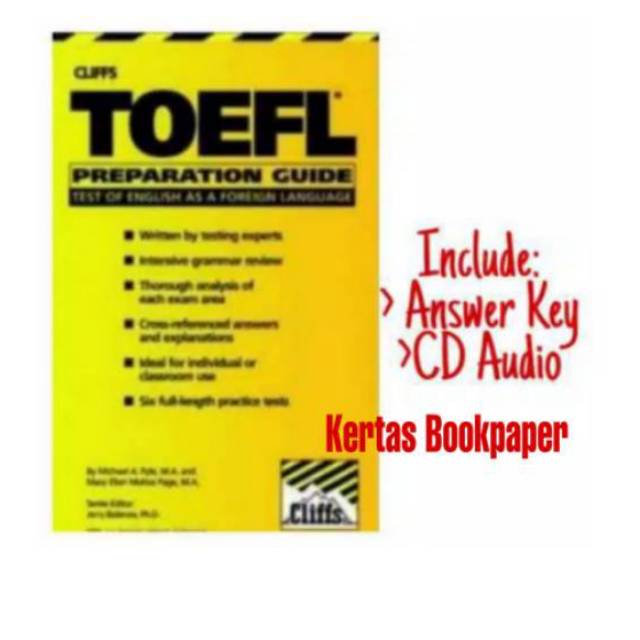 Jual Cliff Toefl Preparation Guide Shopee Indonesia