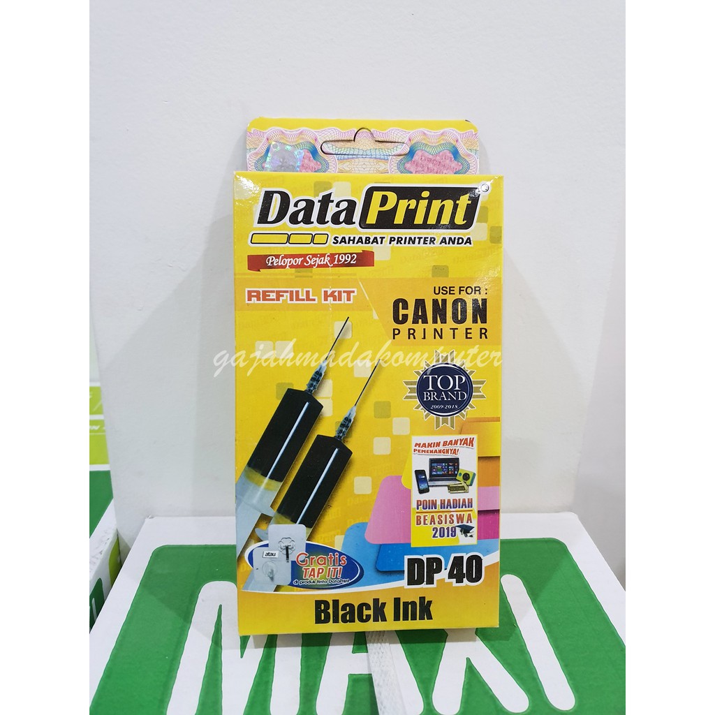 Jual Tinta Suntik Data Print DATAPRINT Hitam DP 40 DP40 Printer Canon