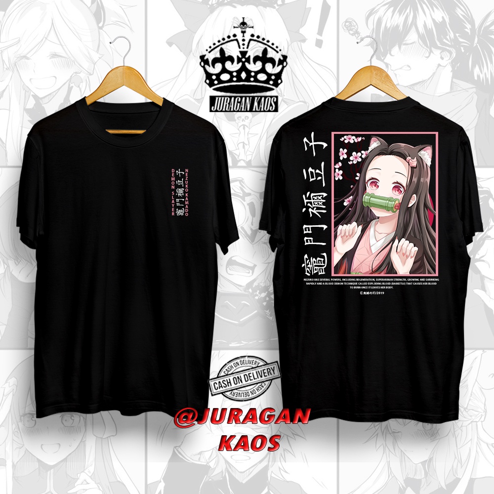 Jual Kaos Kimetsu No Yaiba Nezuko Bakketsu Demon Slayer Kaos Anime Kaos