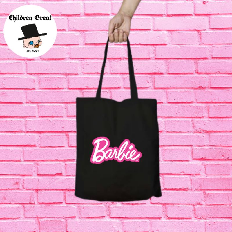 Jual Tote Bag BARBIE Mattel Totebag Resleting Doll Canvas Distro