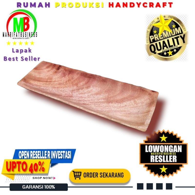 Jual Piring Kotak Piring Sushi Piring Roti Piring Koe Kayu Mahoni