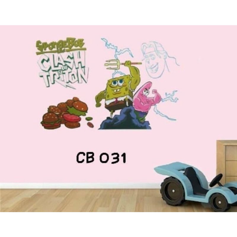 Jual Stiker Dinding Wallstiker X Cm Motif Karakter Kartun Spongebob