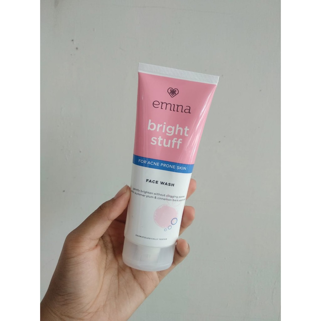 Emina Bright Stuff Face Wash For Acne Prone Skin Shopee Indonesia