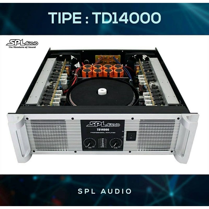 Jual POWER SPL AUDIO TD14000 2X2200WAT Shopee Indonesia