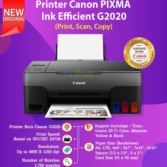 Jual Printer Canon Pixma G Print Scan Copy Indonesia Shopee