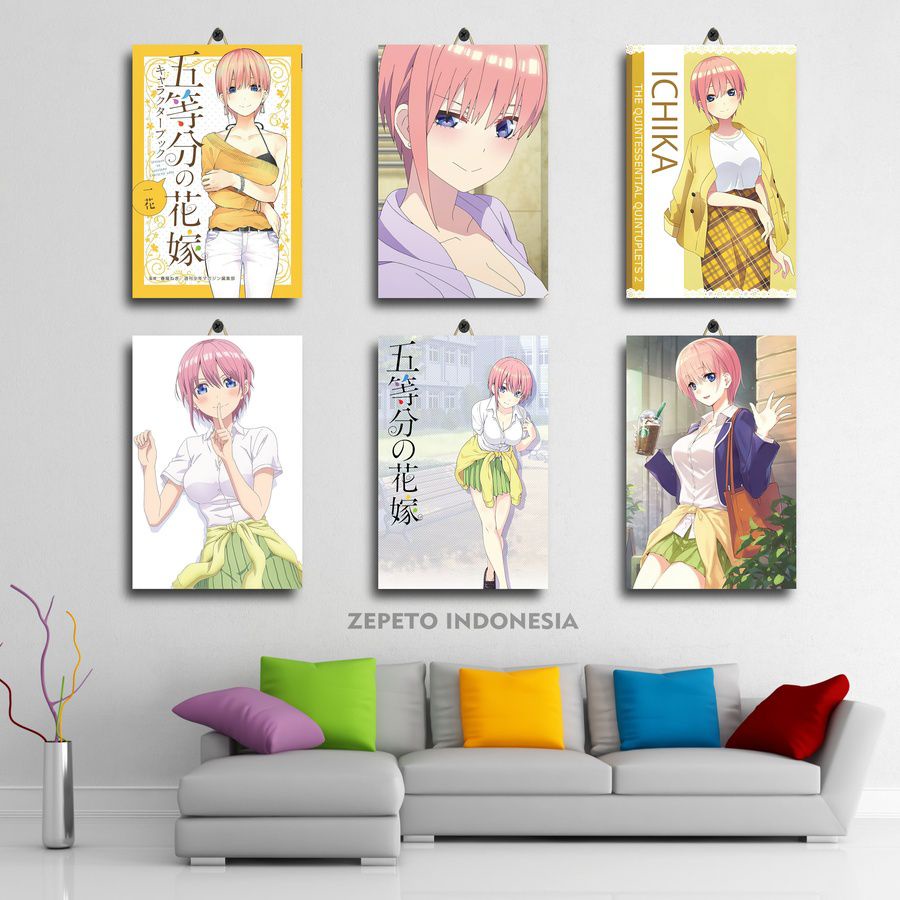 Jual POSTER DINDING ANIME ICHIKA NAKANO CUTE GOTOUBUN 20X30 HP2XT K2MYH