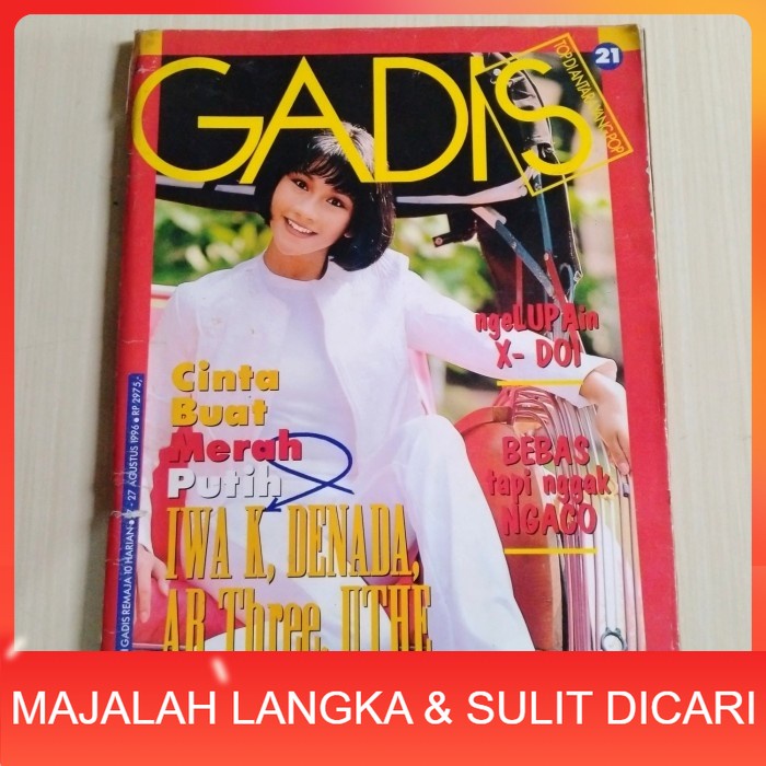 Jual Majalah GADIS No 21 Agu 1996 TINNEKE Langka Shopee Indonesia