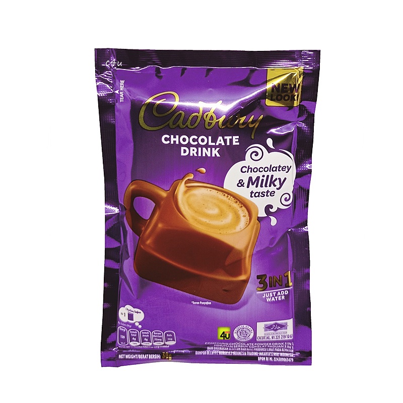 Jual Cadbury Hot Chocolate Drink 3 In 1 30gr Shopee Indonesia