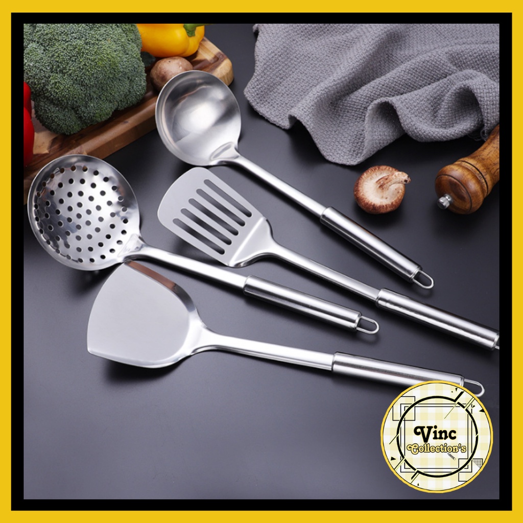 Jual Kitchen Ware Set 4 In 1 Stainless Quality Spatula Stainless