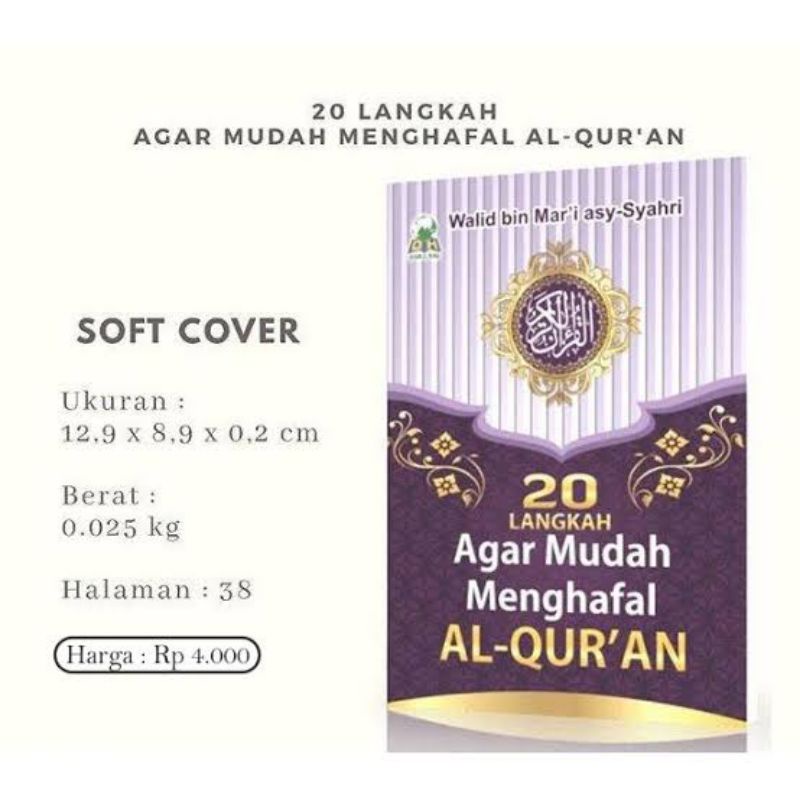 Jual Langkah Mudah Menghafal Al Quran 20 Langkah Mudah Menghafal Quran