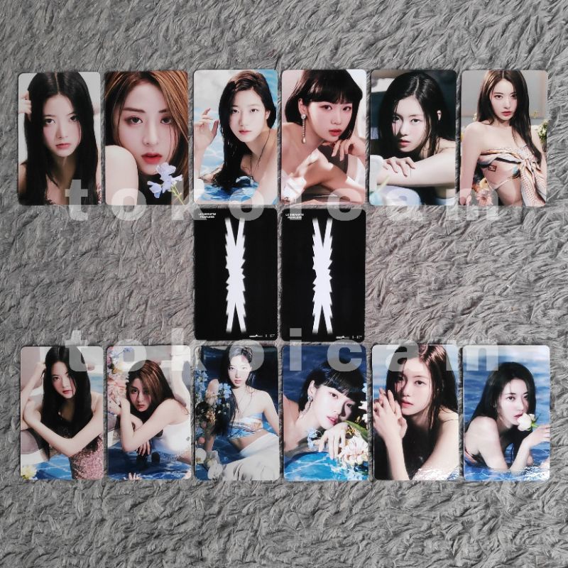 Jual Photocard LE SSERAFIM Fearless Blue Chype Ver Debut Photo Hong