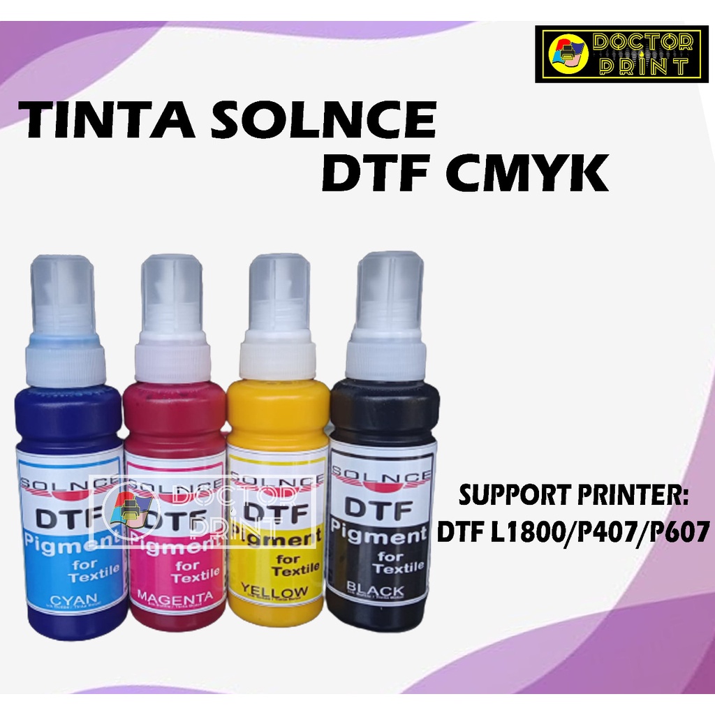 Jual Tinta Dtf Digital Transfer Film Solnce Cmyk Shopee Indonesia