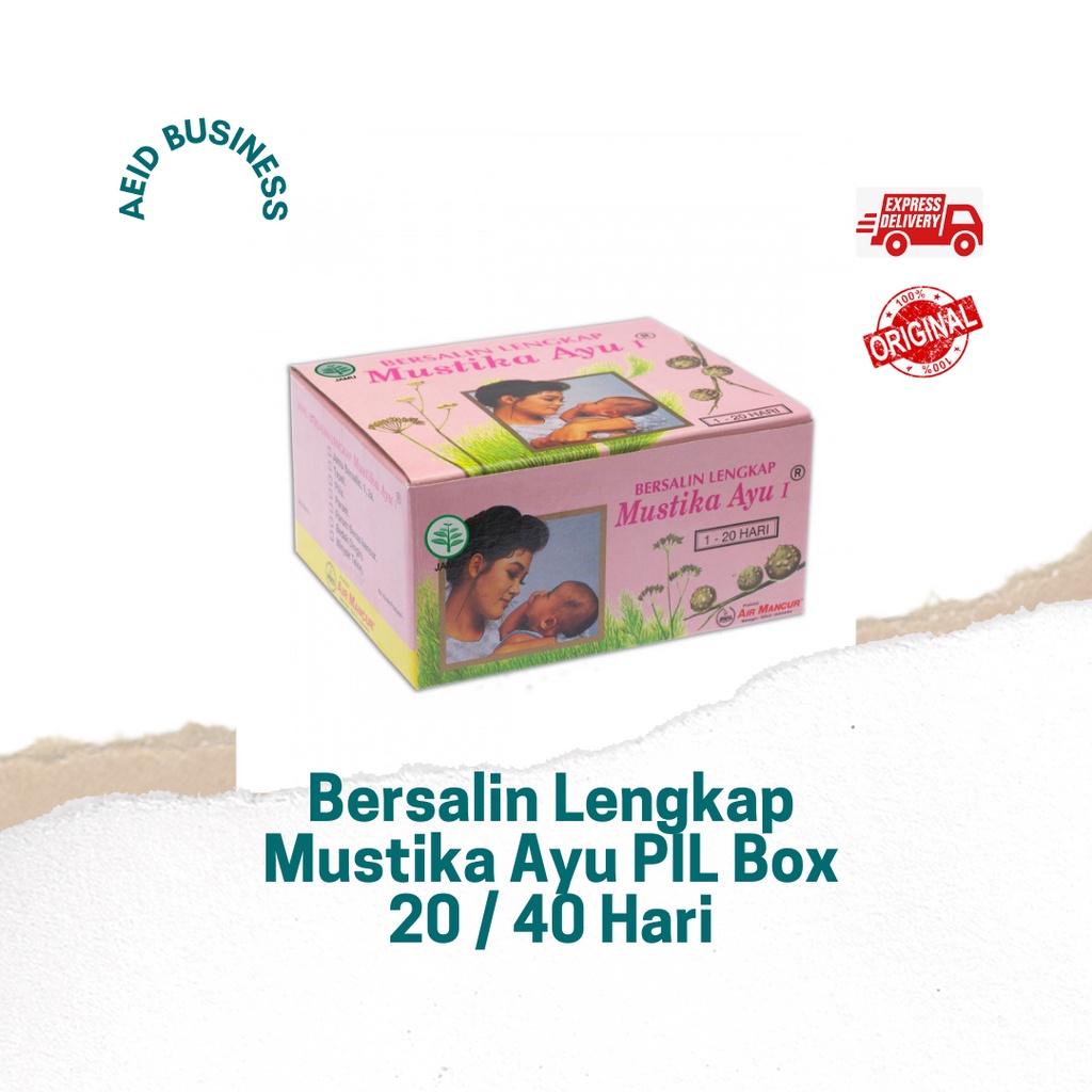 Jual Jamu Bersalin Lengkap Mustika Ayu 20 40 Hari Pil Box Shopee