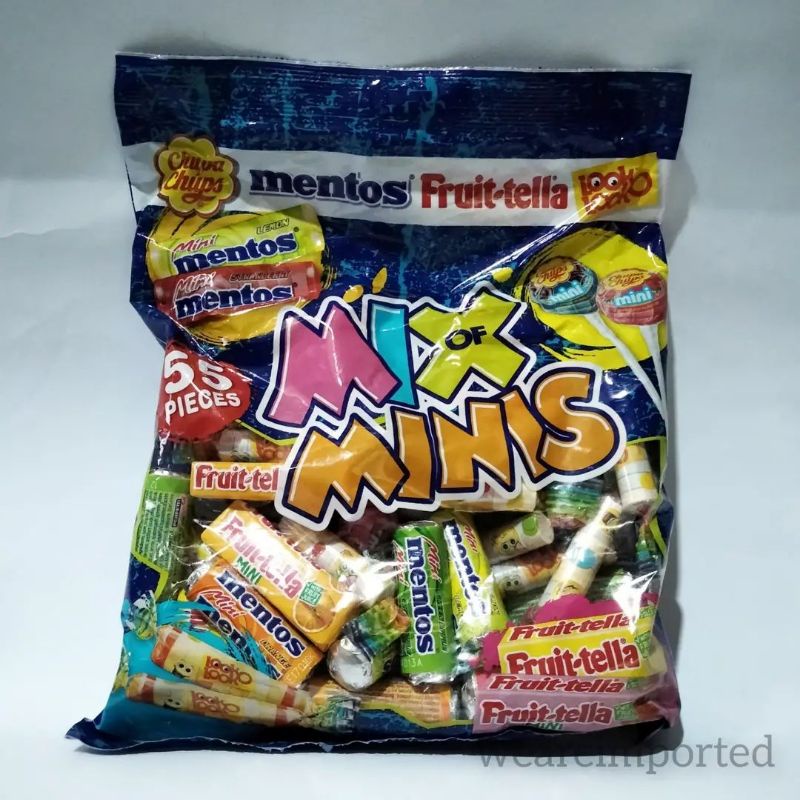 Jual Mix Of Minis Gr Chupa Chups Mentos Fruittella Look N Look