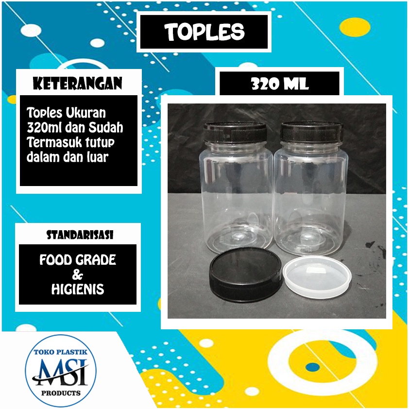 Jual Toples Jar Ml Toples Plastik Ml Sambal Toples Bulat