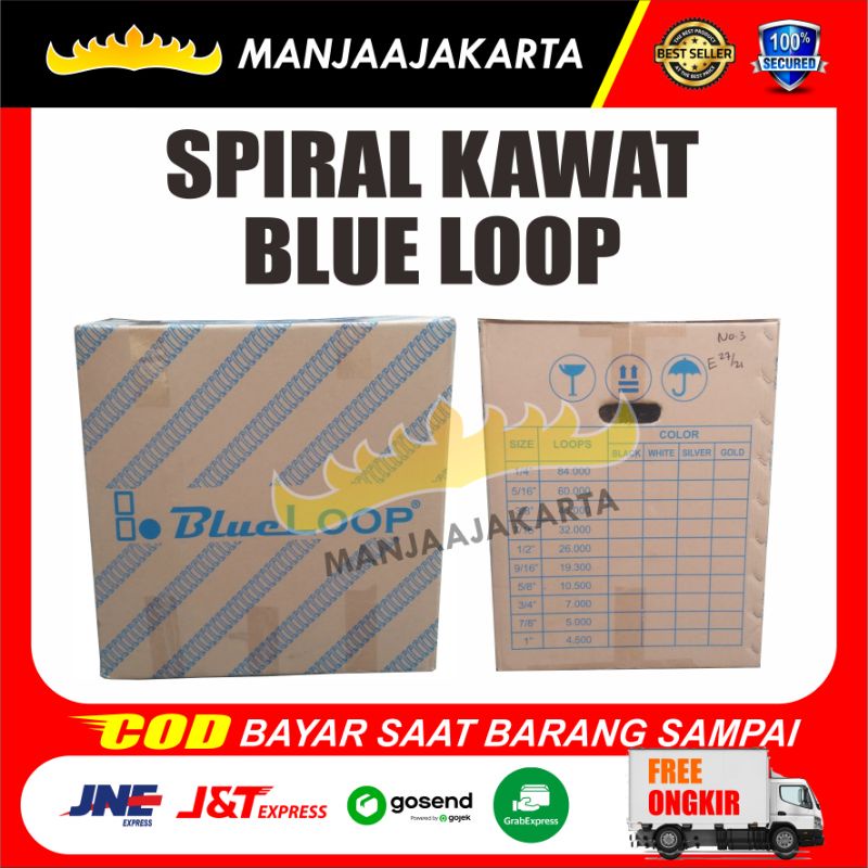 Jual Kawat Spiral Blueloop Kalender Per Putih Blueloop Spiral Kawat