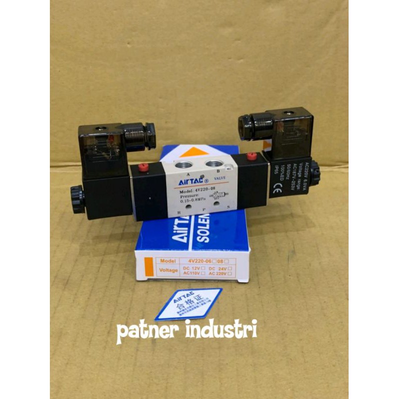 Jual Solenoid Valve Doubel Coil V Airtac Indonesia Shopee Indonesia