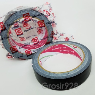 Jual Plakban Lakban Cloth Tape Tape Daimaru Kain Hitam 24mm 1