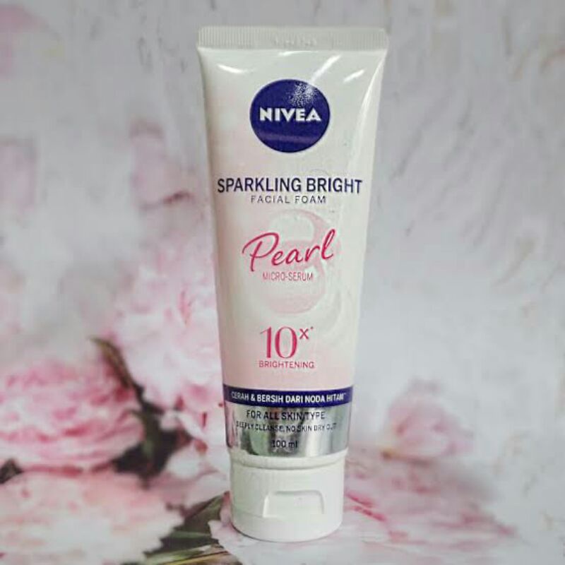 Jual Nivea Sparkling Bright Facial Foam Pearl Micro Serum 10x