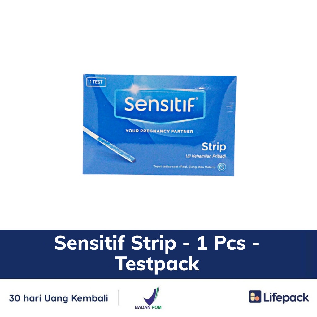 Jual Sensitif Strip 1 Pcs Testpack Alat Uji Kehamilan LIFEPACK