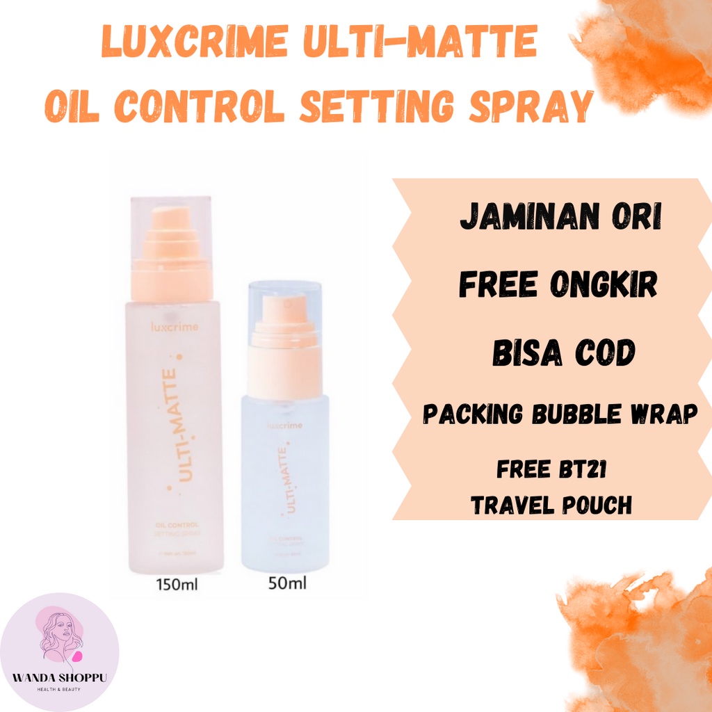 Jual Luxcrime Ulti Matte Oil Control Setting Spray Ml Ml