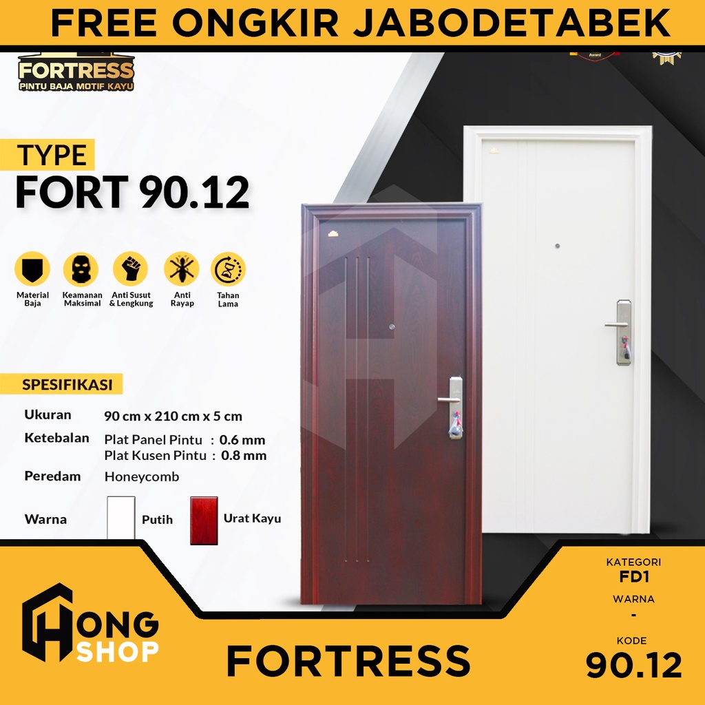 Jual Pintu Kamar Pintu Utama Baja Jbs Fortress X Fort