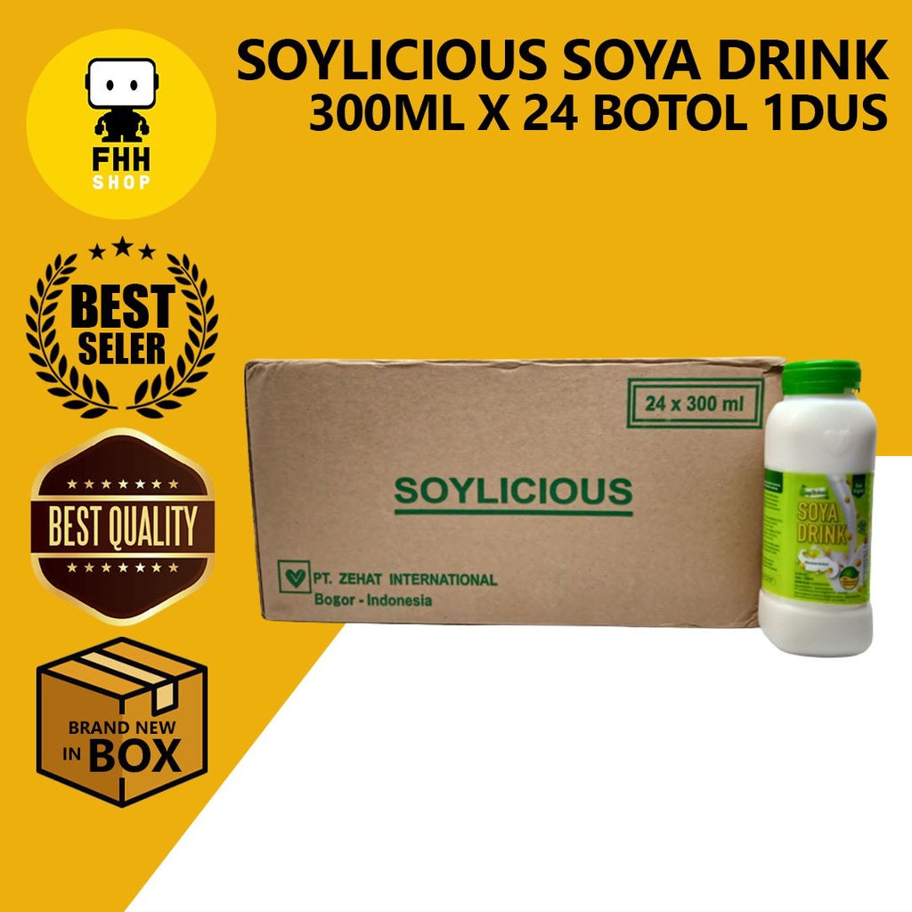 Jual Soylicious Soya Drink 300ml Susu Kacang Kedelai Fresh Original 24