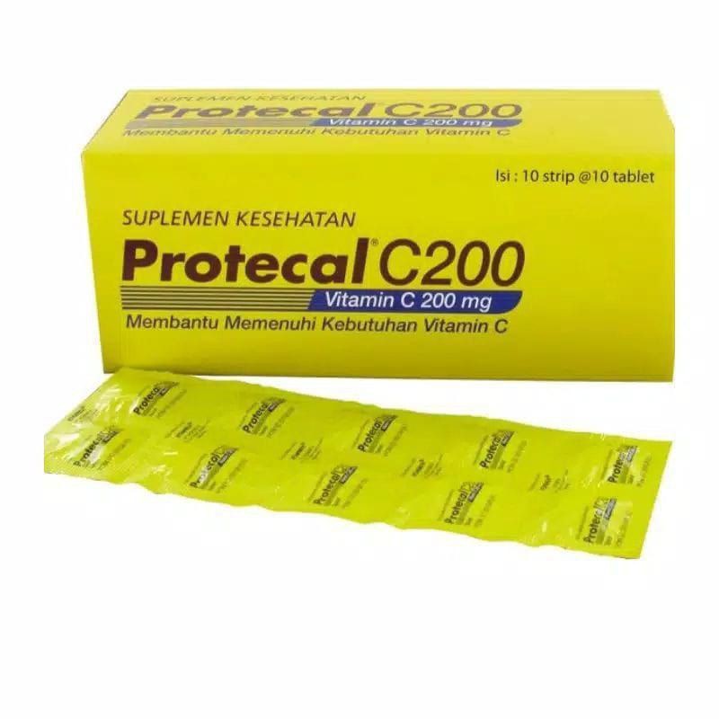 Jual Protecal C200 Kemasan Box Isi 10 Strip 100 Tablet Vitamin C