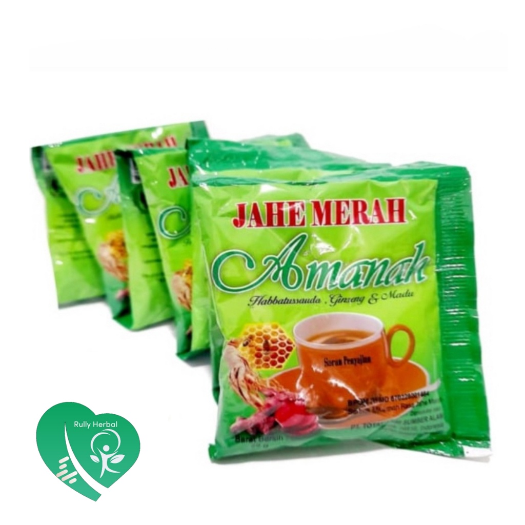 Jual Jahe Merah Amh Amanah Kemasan Hijau Renceng Sachet Harga