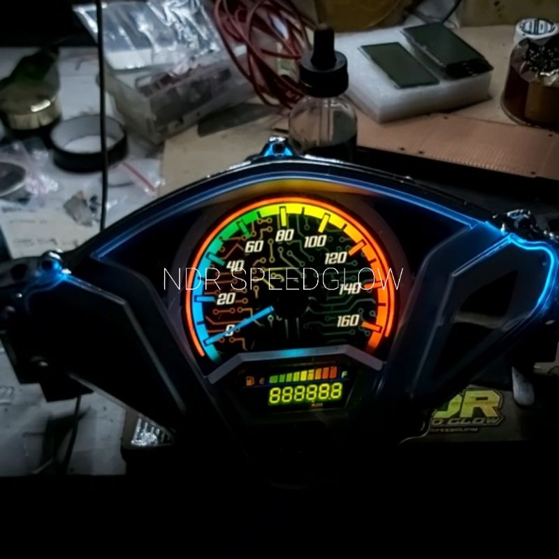 Jual Papan Panel Speedometer Custom Vario 125 Old Bohlam Shopee Indonesia