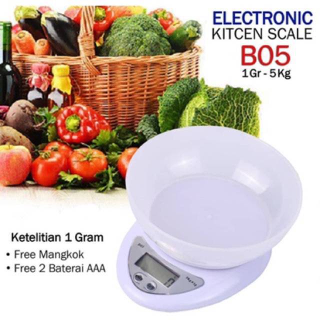 Jual Timbangan Dapur Digital Mangkok Neraca Electronic Kitchen Scale