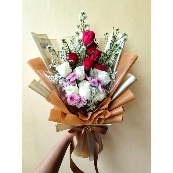 Jual Buket Bunga Mawar Asli Segar Fresh Flower Bouquet Buket Bunga