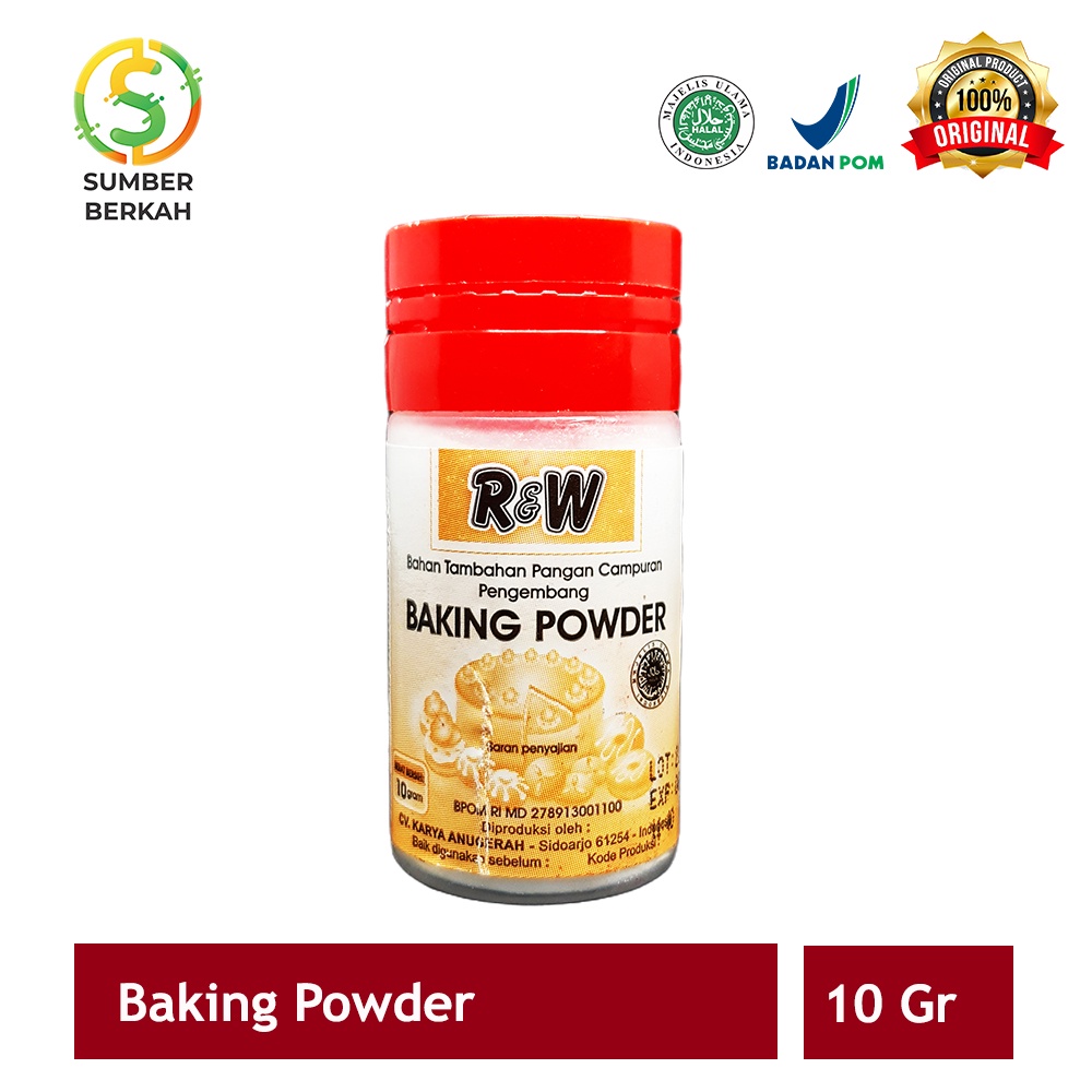 Jual Baking Powder Pengembang Kue Rajawali R W RW 10 G Shopee Indonesia