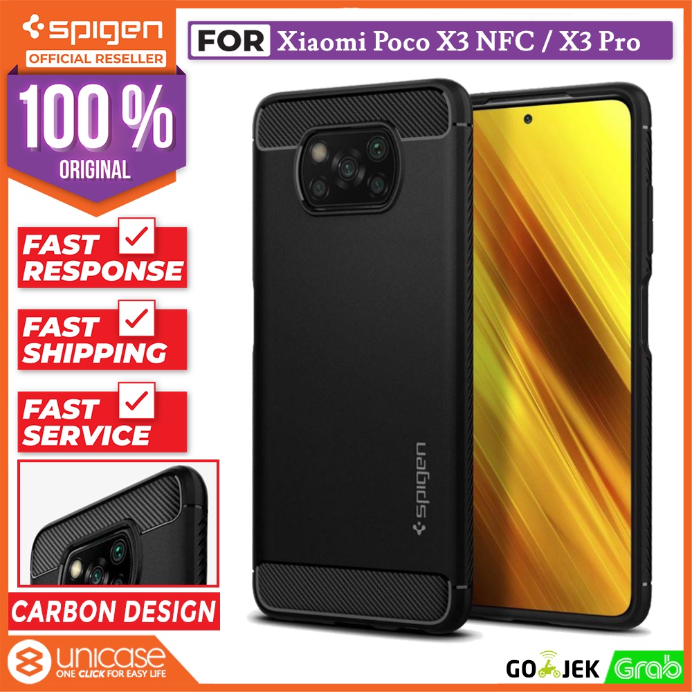 Jual Case Xiaomi Poco X Pro X Nfc Spigen Rugged Armor Carbon