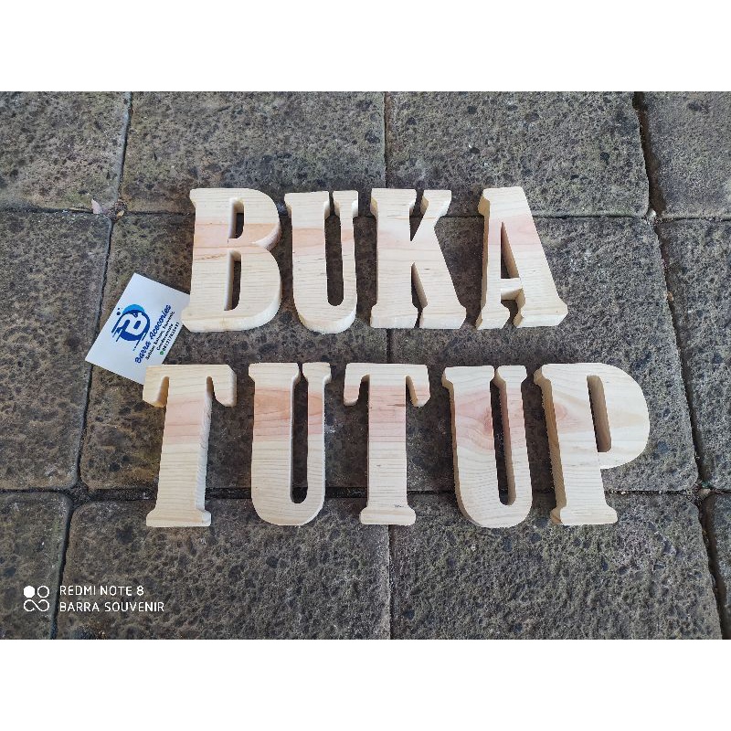 Jual Huruf Angka Kayu Timbul Jati Belanda Shopee Indonesia