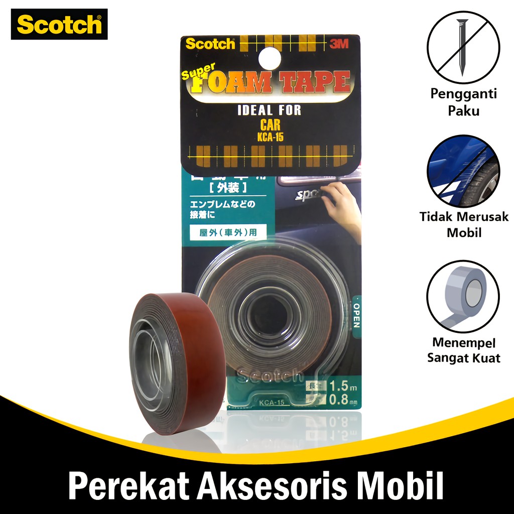 Jual M Scotch Perekat Double Tape Mm X M Untuk Mobil Super Foam