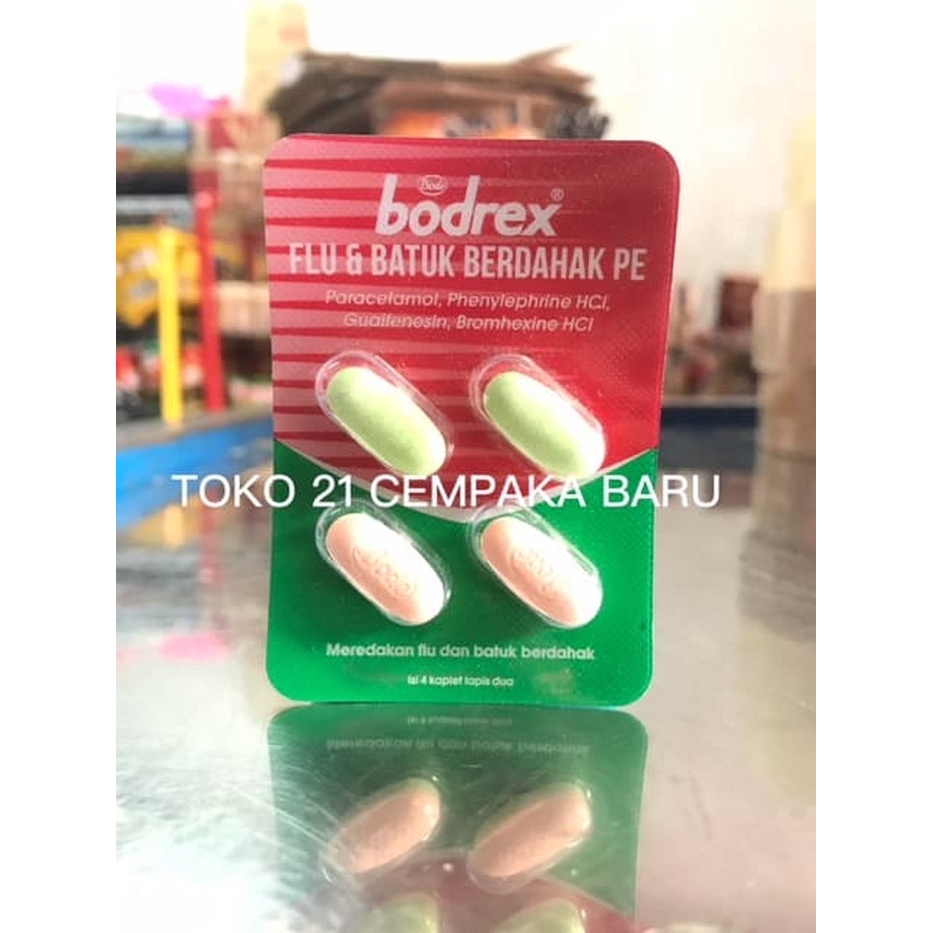 Jual Obat Bodrex Flu Batuk Berdahak Strip Kaplet Sakit Kepala