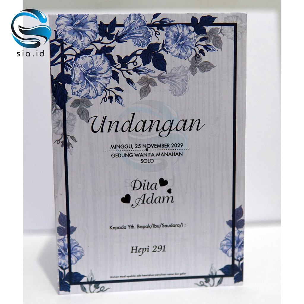 Jual Undangan Pernikahan Undangan Hepi 291 Blanko Hepi 291 Undangan